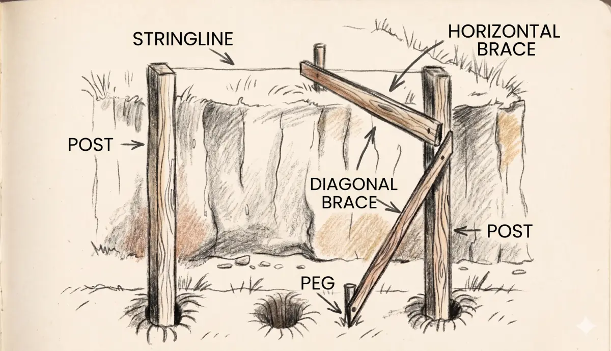 Retaining wall construction steps