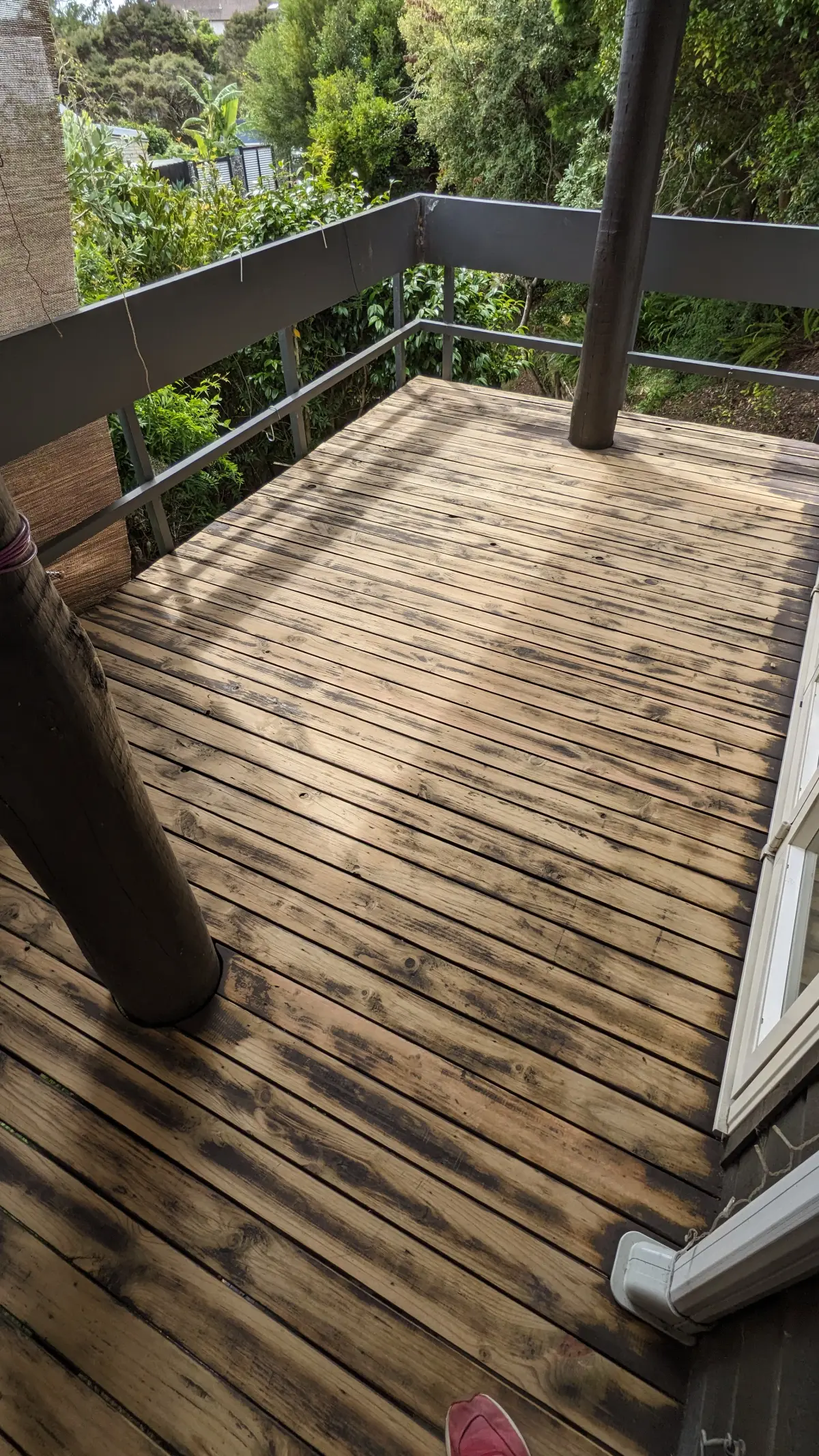 Deck Staining - BEFORE