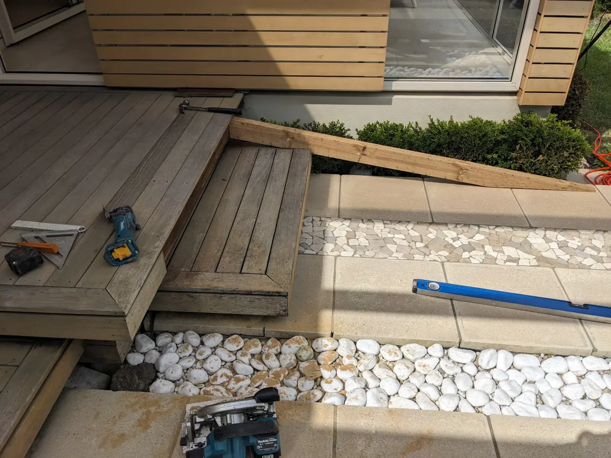Kwila Access Ramp build - BEFORE