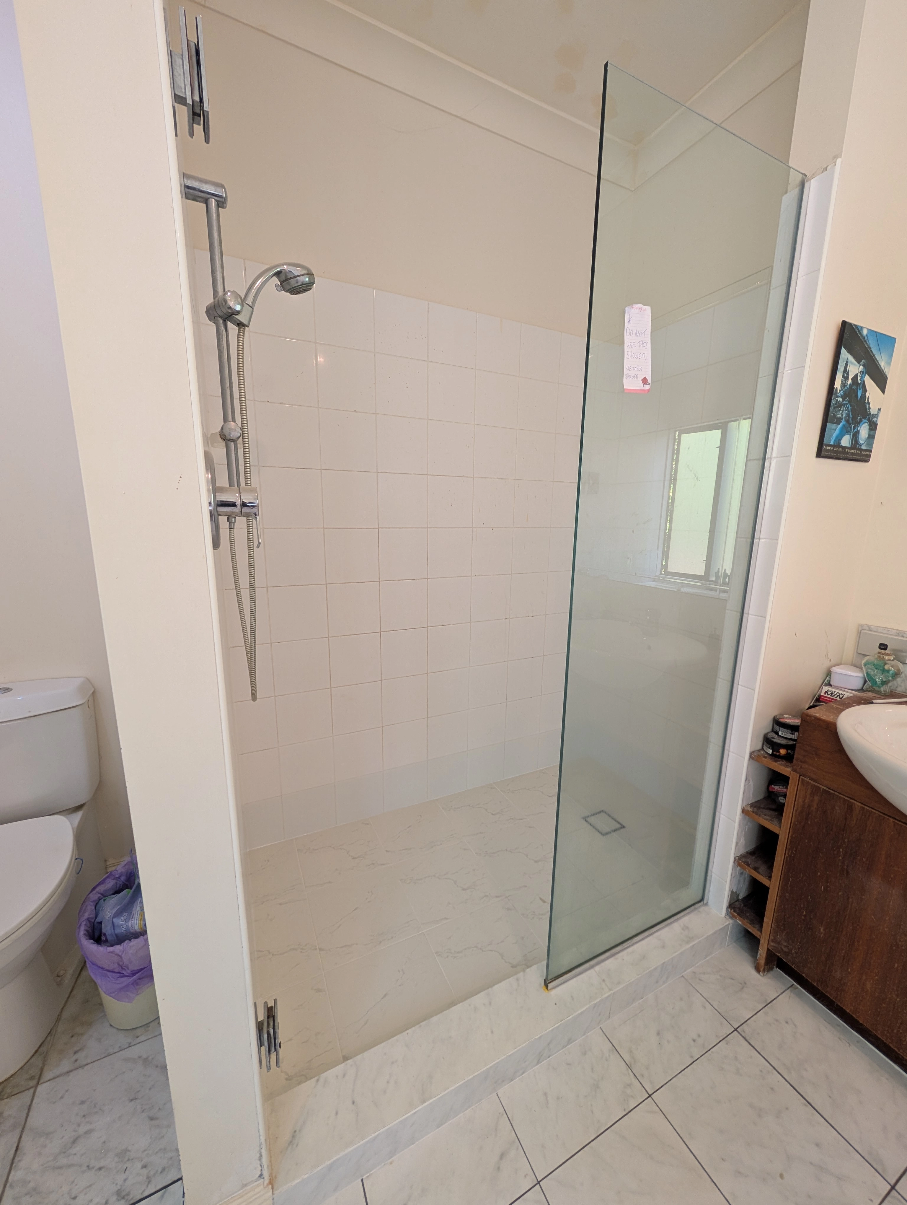 Shower floor tiling renew - Takapuna